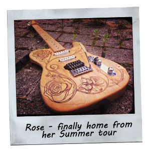 Rose - finally home from her Summer tour